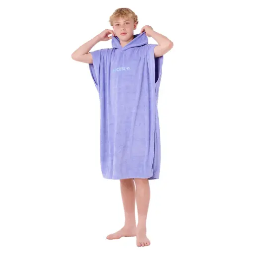 SURF PONCHO RIP CURL KIDS BRAND HOODED TOWEL - BRIGHT BLUE