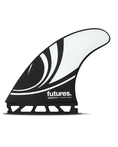 FINS FUTURES SHARP EYE LARGE HC THRUSTER - BLK/WHT