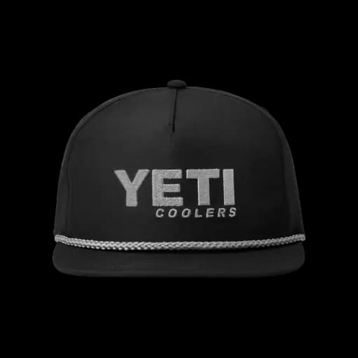 HAT YETI COOLERS FLAT BRIM ROPE - BLK