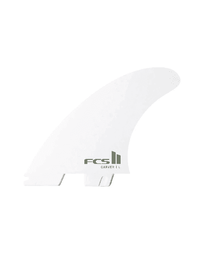 FINS FCS II CARVER PC WHITE TRI