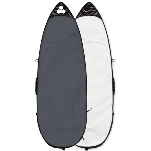 BOARDBAG CHANNEL ISLANDS FEATHERLITE SHORTBOARD 5'8 - CHARCOAL