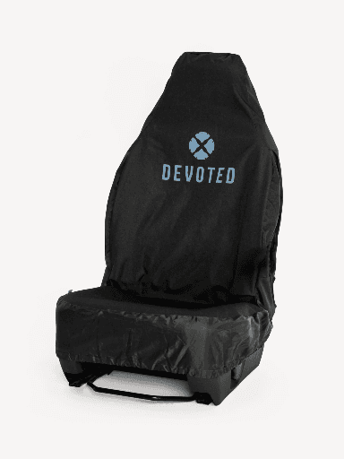 SEAT COVER DEVOTED PREMIUM SINGLE - BLACK